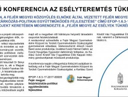 Nagy sikerű konferencia az esélyteremtés tükrében