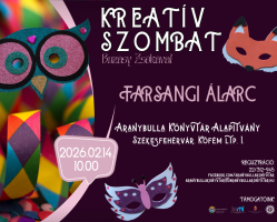 Kreatív szombat: farsangi álarc