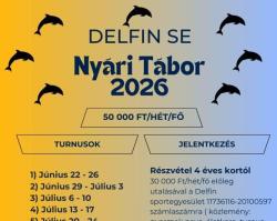 Delfin Sportegyesület 2026 Nyári Tábor