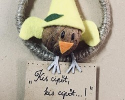Bütykölde: őszi ajtódísz