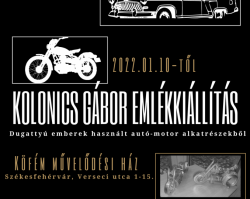 Kolonics Gábor Emlékkiállítás - Dugattyúfigurák , használt autó- motor alkatrészekből
