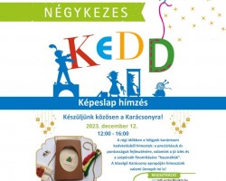 Négykezes kedd – Karácsonyi képeslap hímzés