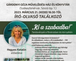 Író-olvasó találkozó Hegyes Katalinnal