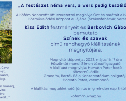 Színek és szavak – Kiss Edith és Berkovich Gábor kiállítása