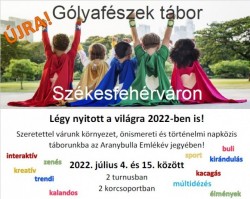 Gólyafészek nyári gyerektábor 2022. - 1. turnus