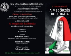 L. Simon László - A megőrzés kultúrája című könyvének bemutatója
