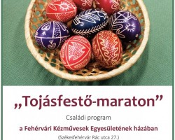 „Tojásfestő-maraton” a fehérvári Kézműves Egyesület szervezésében