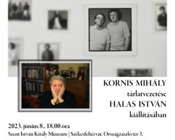 Kornis Mihály tárlatvezetése Halas István kiállításában