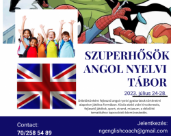 Szuperhősők angol napközis tábor