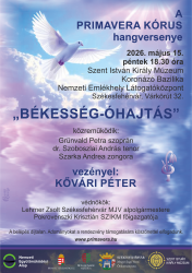“BÉKESSÉG-ÓHAJTÁS” - A PRIMAVERA KÓRUS hangversenye