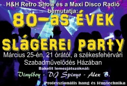 80-as évek slágerei party