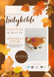 Bütykölde: rókás kitűző