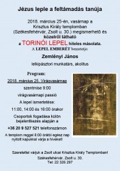 Torinói lepel másolata a Krisztus Király templomban