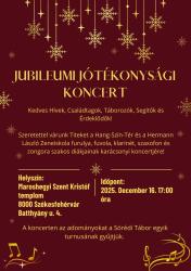 Jubileumi jótékonysági karácsonyi koncert