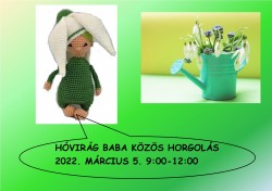 Hóvirág baba közös horgolás