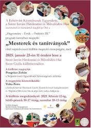 Mesterek és tanítványok II. - Kézműves kiállítás