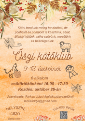 Őszi kötőklub gyerekeknek