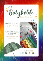 Bütykölde: szivárványos kitűző/kulcstartó