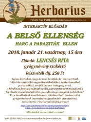 Lencsés Rita gyógynövény-szakértő előadása a Fekete Sas Patikamúzeumban