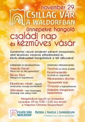 Csillag Vár a Waldorfban - Ünnepekre hangoló családi nap és kézműves vásár