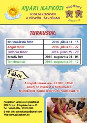 Nyári Napközis Tábor - Kreatív hét