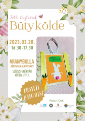 Bütykölde: húsvéti ajtódísz spatulából