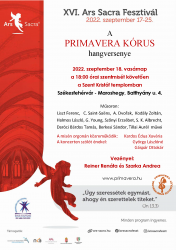 A PRIMAVERA Kórus hangversenye - Ars Sacra 2022